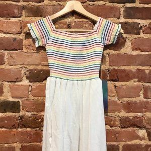 NEW Show Me Your Mumu Willa Maxi Dress White Cruise Rainbow